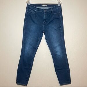 Madewell Women 32 RN77388 High Rise Jeans Dark Wash‎ Skinny Stretch
